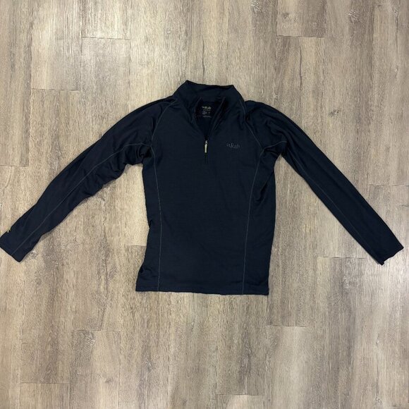 Rab Merino+ 120 Long Sleeve ½ Zip Base Layer, Grey (Men M) - Picture 1 of 5